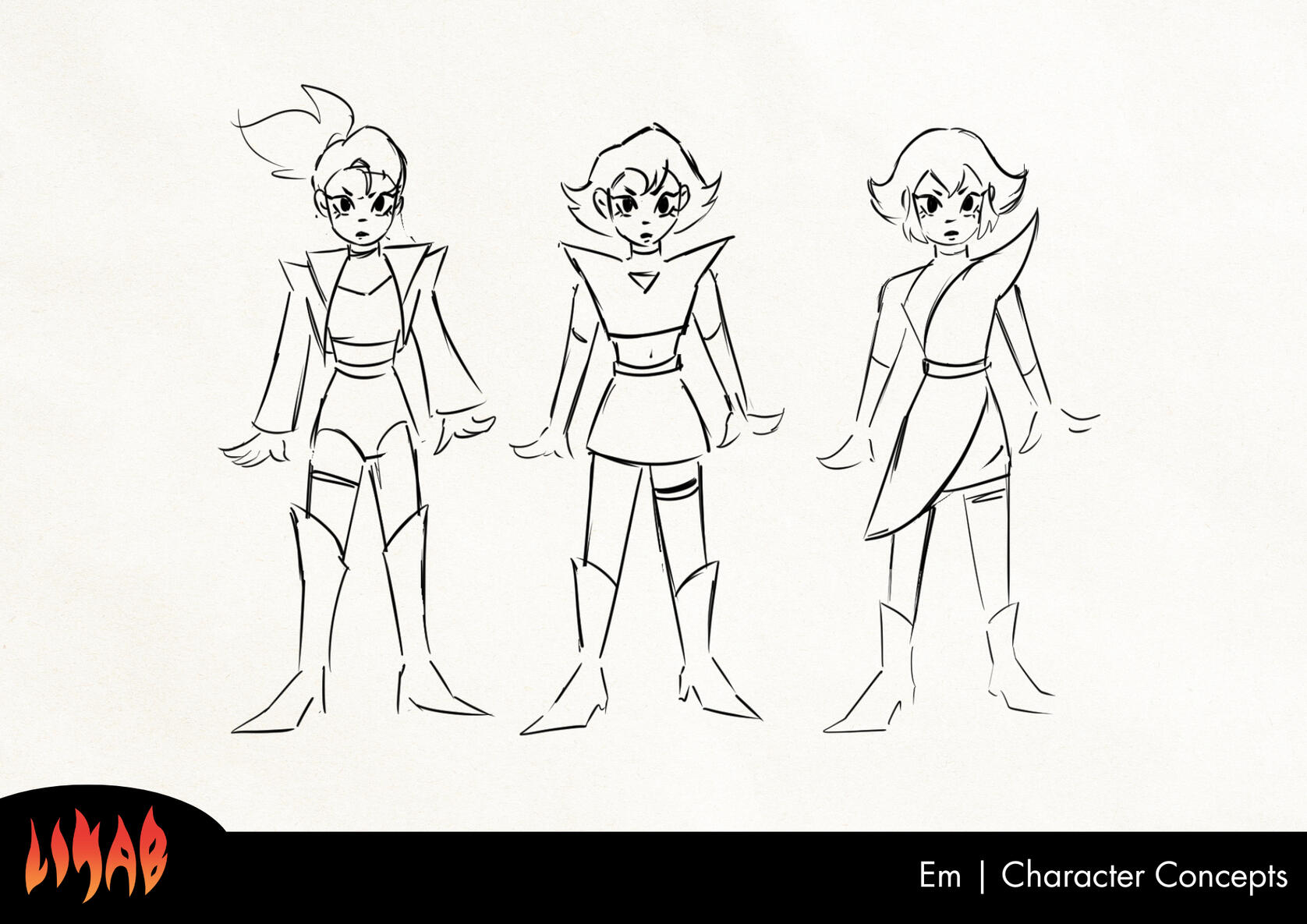 Em Character Concept Sketches