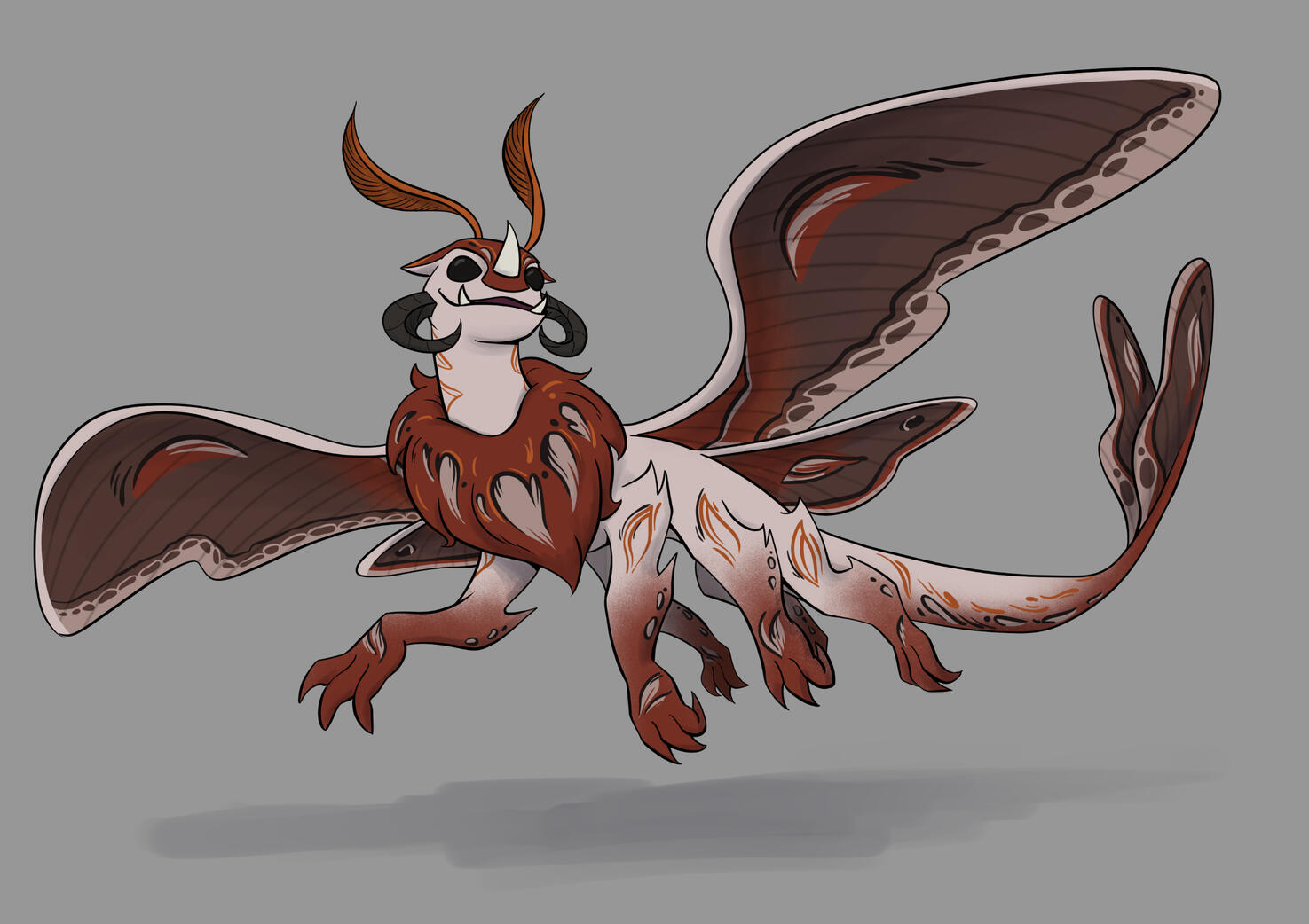 Moth Dragon - Sky Monster Concept
